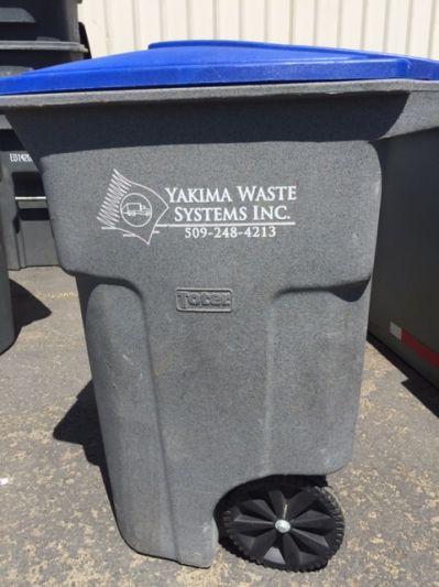 Yakima Waste Systems residential recycling cart.
